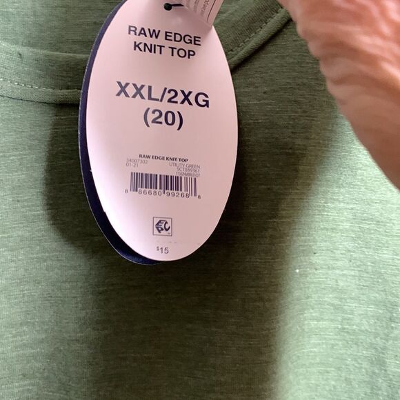 Scoop size 2XL/20 short sleeve top. NWT - Picture 3 of 7